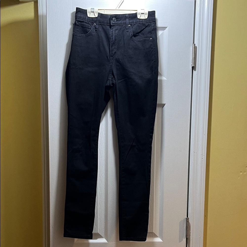 Levi's Classic 721 High Rise Skinny Black Jeans - Size 26